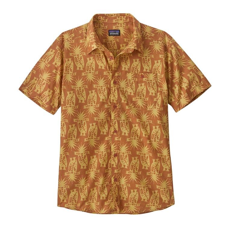 Patagonia Mens Go To Shirt  (Brun (SKUNKS: SIENNA CLAY) Medium)