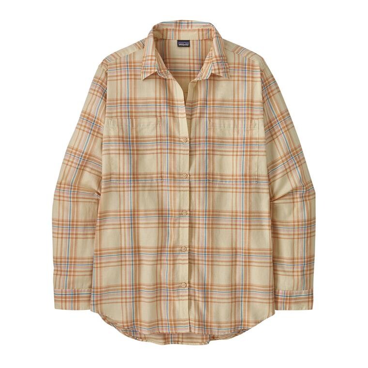Patagonia Womens LW A/C Buttondown  (Beige (BEACH TIME: NATURAL) Small)