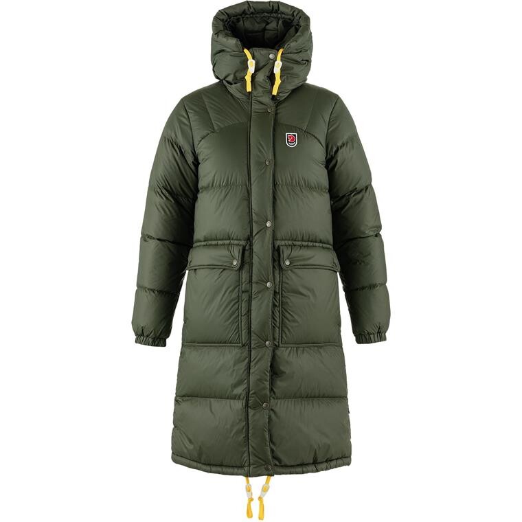 Fjällräven Womens Expedition Long Down Parka  (Grøn (DEEP FOREST/662) XX-small)