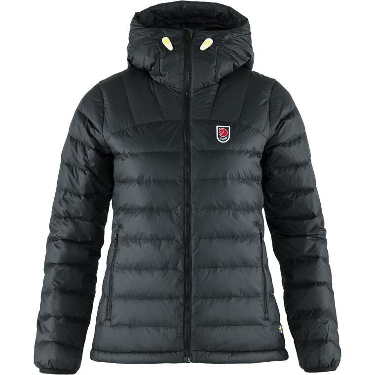 Fjällräven Womens Expedition Pack Down Hoodie  (Sort (BLACK/550) XX-small)