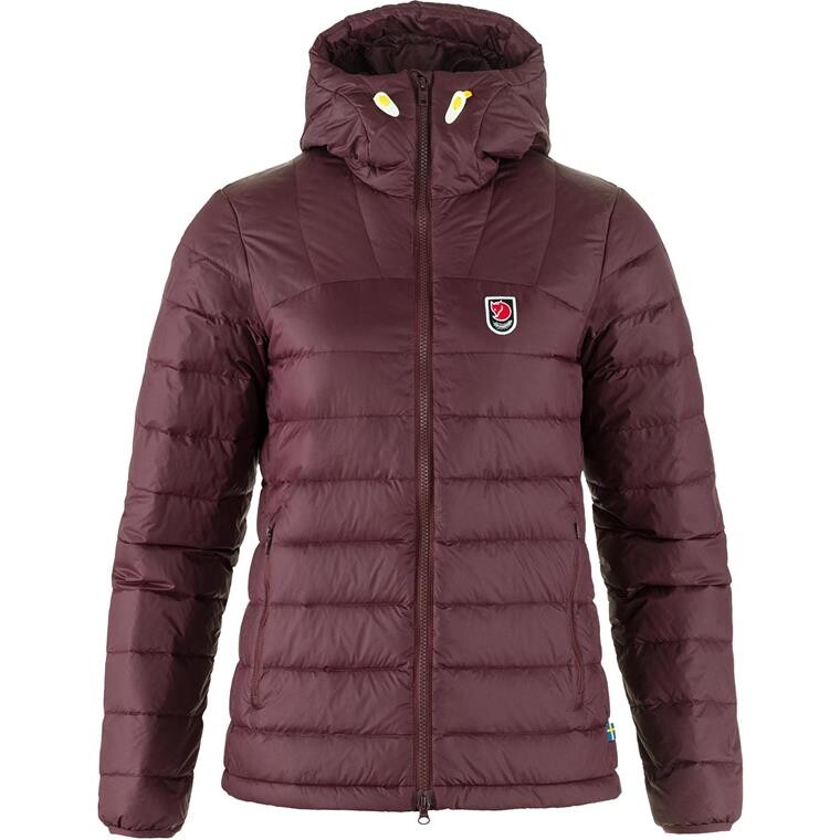 Fjällräven Womens Expedition Pack Down Hoodie  (Rød (PORT/357) Small)