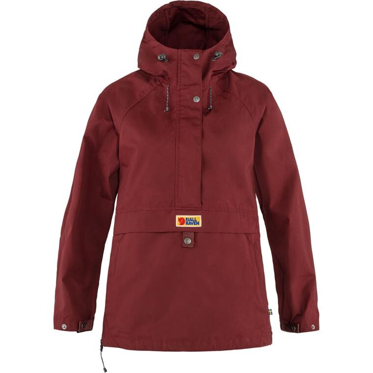 Fjällräven Womens Vardag Anorak  (Rød (BORDEAUX RED/347) Medium)