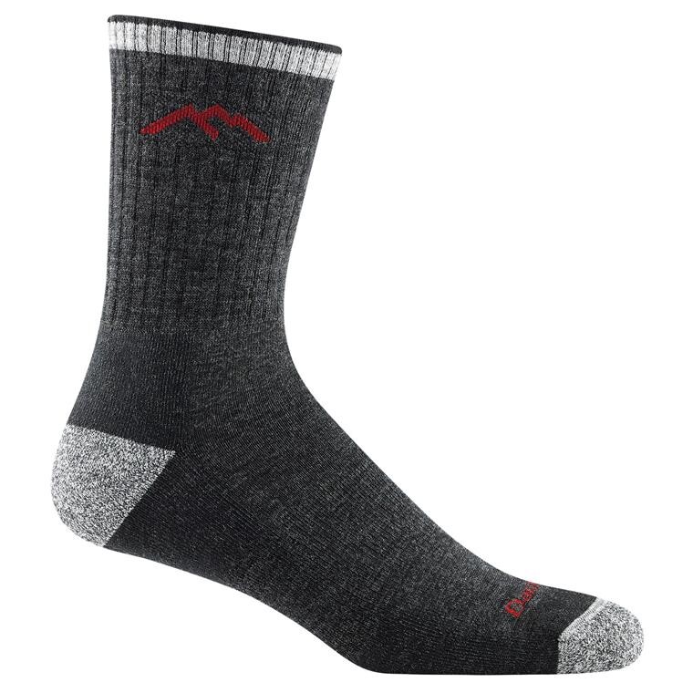 Darn Tough Mens Hiker Micro Crew Sock Cushion  (Sort (BLACK) 41-42,5)