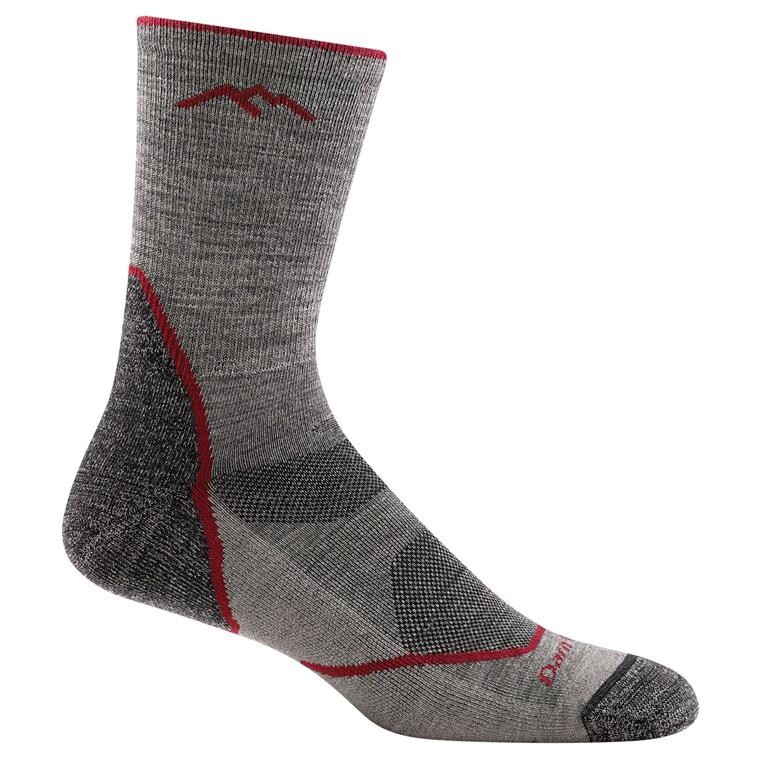 Darn Tough Mens Light Hiker Micro Crew Light Cushion  (Brun (TAUPE) 41-42,5)