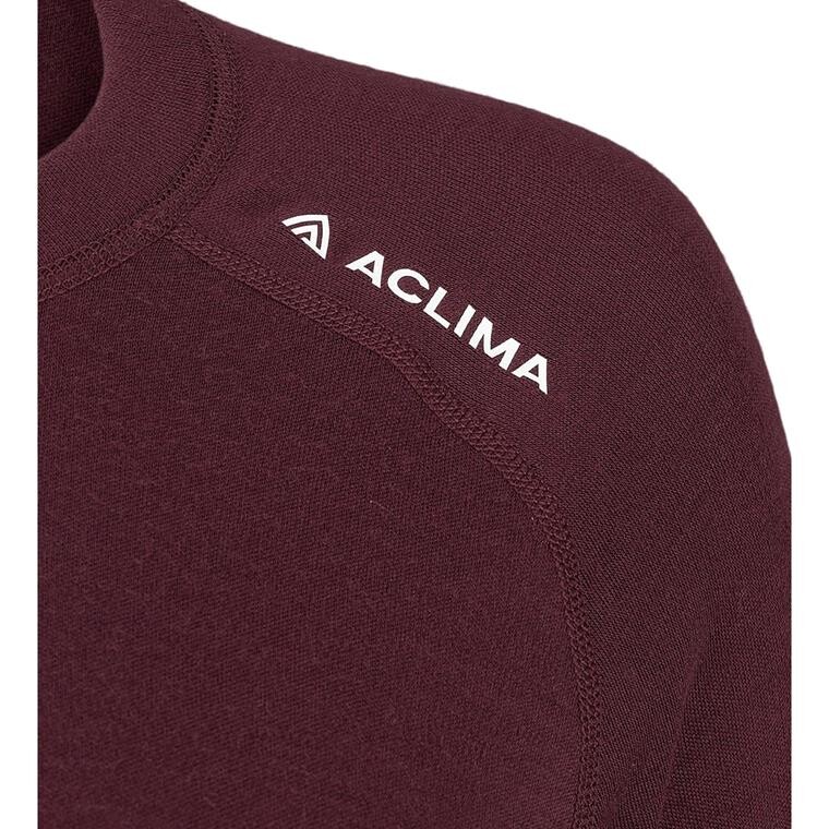 Aclima Womens WarmWool Crew Neck Shirt  (Lilla (FIG) X-small)