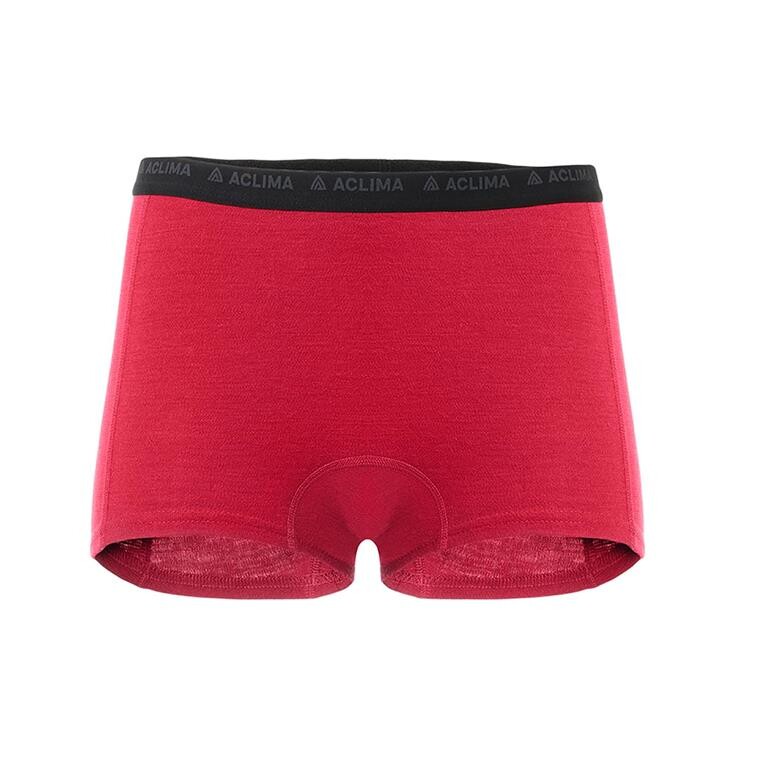 Aclima Womens WarmWool Boxer Shorts  (Rød (JESTER RED) X-small)