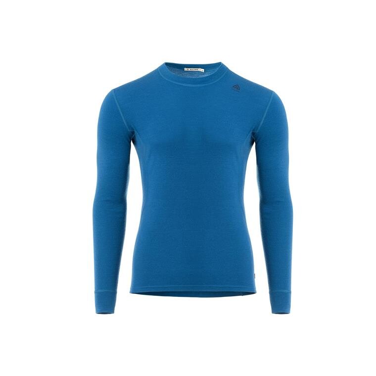 Aclima Mens WarmWool Crew Neck Shirt  (Blå (CORSAIR) Large)