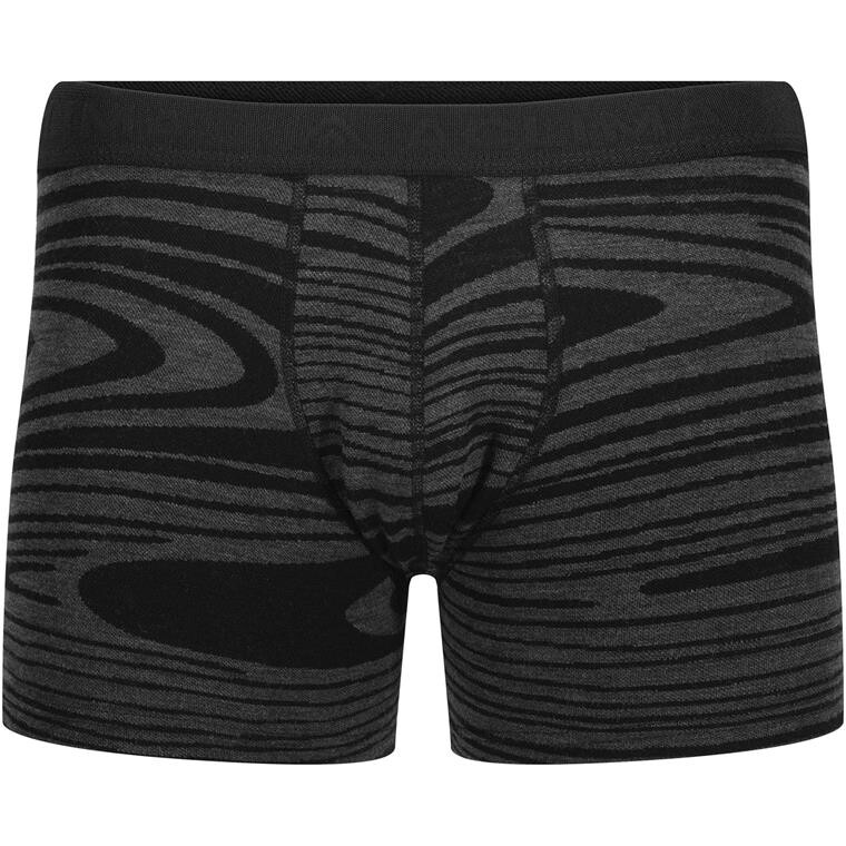 Aclima Mens WarmWool Boxer Shorts  (Sort (BLACK MOTION) X-small)