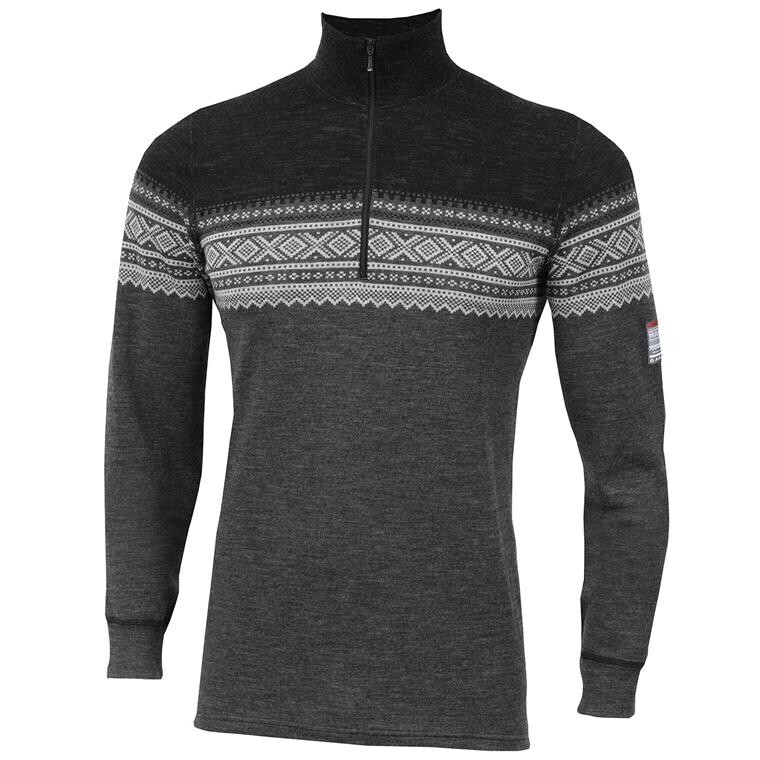 Aclima Mens DesignWool Marius Mockneck  (Grå (NOREFJELL) X-small)