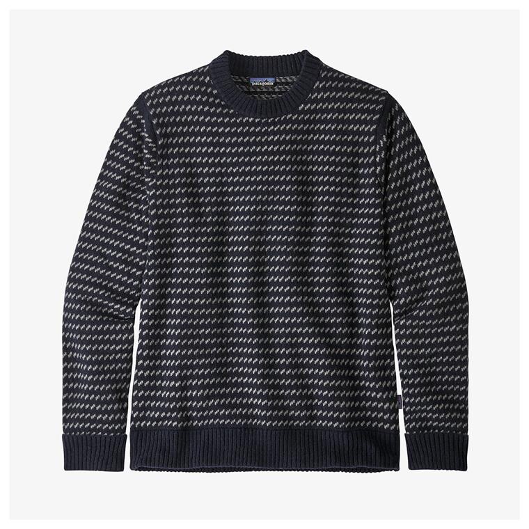 Patagonia Mens Recycled Wool Sweater  (Blå (CLASSIC NAVY) Large)