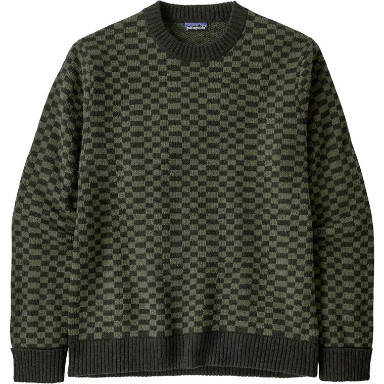 Patagonia Mens Recycled Wool Sweater  (Grøn (FINNED: OLD GROWTH GREEN) Small)