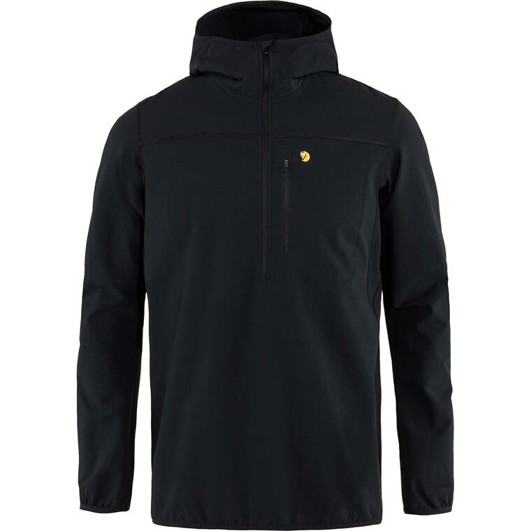 Fjällräven Mens Bergtagen Stretch Half Zip  (Sort (BLACK/550) X-large)