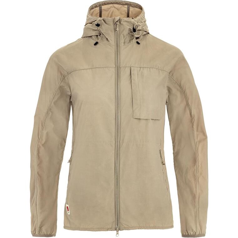 Fjällräven Womens High Coast Wind Jacket  (Hvid (FOSSIL/118) X-small)