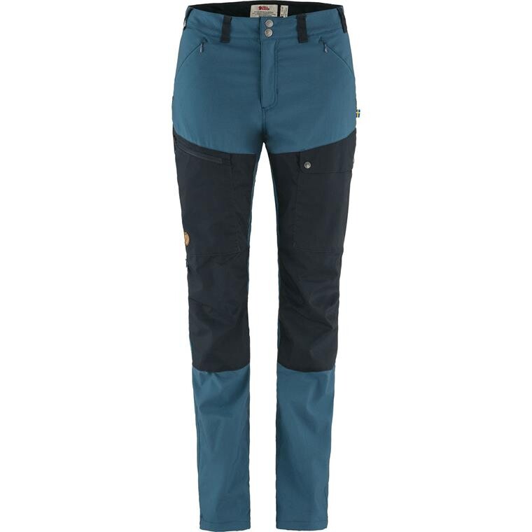 Fjällräven Womens Abisko Midsummer Trousers Short  (Blå (INDIGO BLUE-DARK NAVY/534-555) 34)