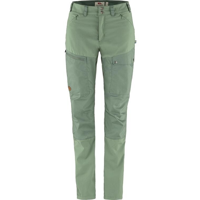 Fjällräven Womens Abisko Midsummer Trousers Short  (Grøn (JADE GREEN-PATINA GRN/613-614) 34)
