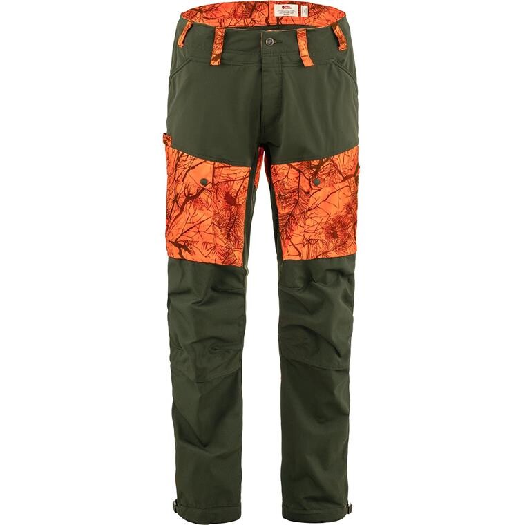 Fjällräven Mens Lappland Hybrid Trousers  (Orange (ORANGE CAMO-DP FOREST/261-662) 44)