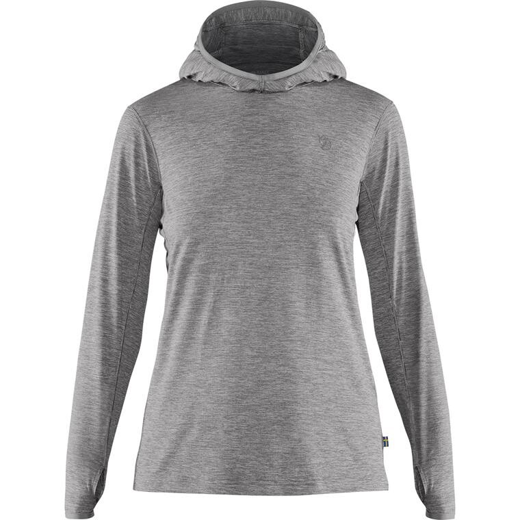 Fjällräven Womens Abisko Sun-hoodie  (Grå (SHARK GREY/016) XX-small)