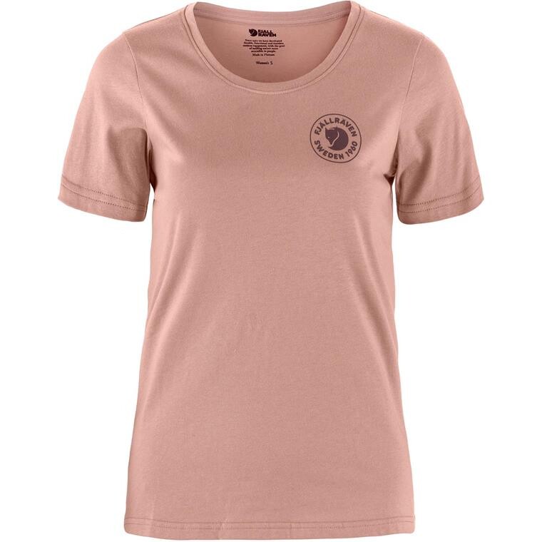 Fjällräven Womens 1960 Logo T-shirt  (Lyserød (DUSTY ROSE/300) X-small)