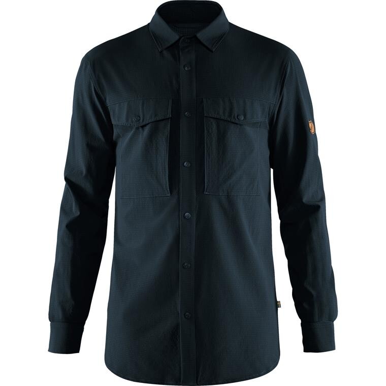Fjällräven Mens Abisko Trekking Shirt  (Blå (DARK NAVY/555) X-small)