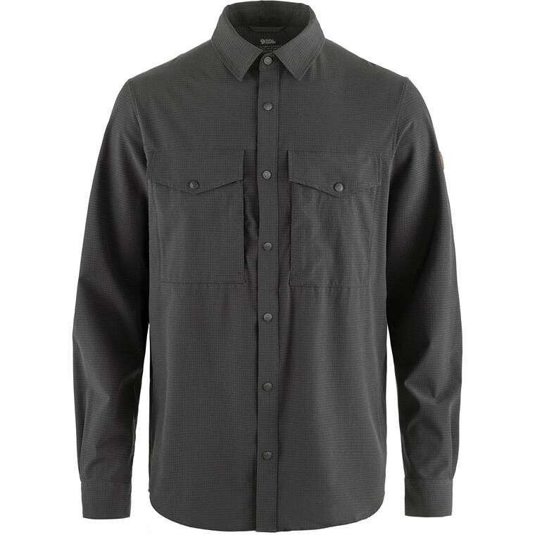 Fjällräven Mens Abisko Trekking Shirt  (Grå (DARK GREY/030) X-small)