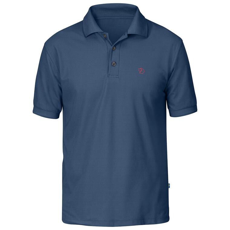 Fjällräven Mens Crowley Pique Shirt  (Blå (UNCLE BLUE/520) X-small)