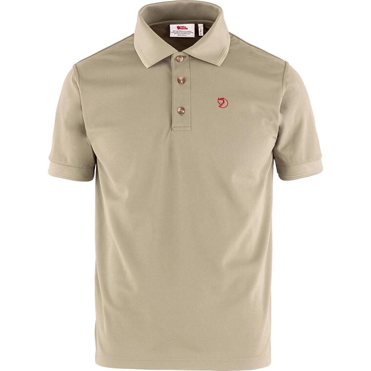 Fjällräven Mens Crowley Pique Shirt  (Hvid (FOSSIL/118) X-small)
