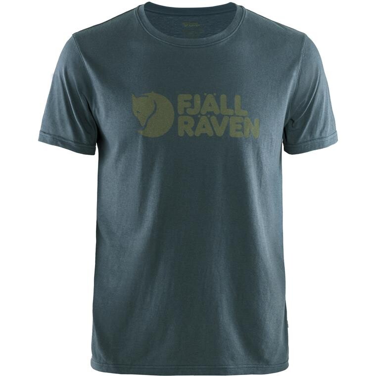 Fjällräven Mens Fjällräven Logo T-shirt  (Blå (NAVY/560) X-small)