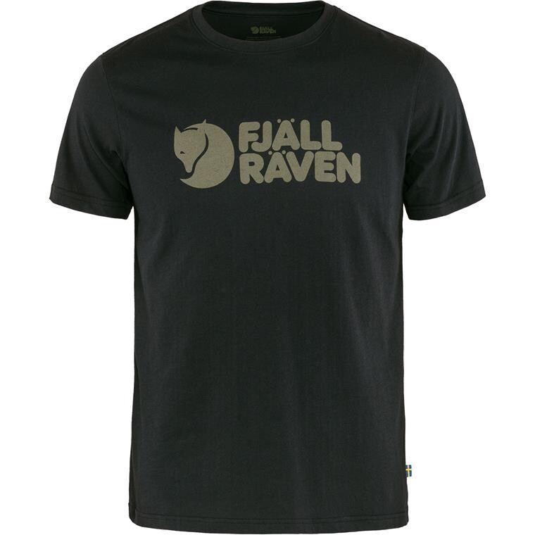 Fjällräven Mens Fjällräven Logo T-shirt  (Sort (BLACK/550) X-small)