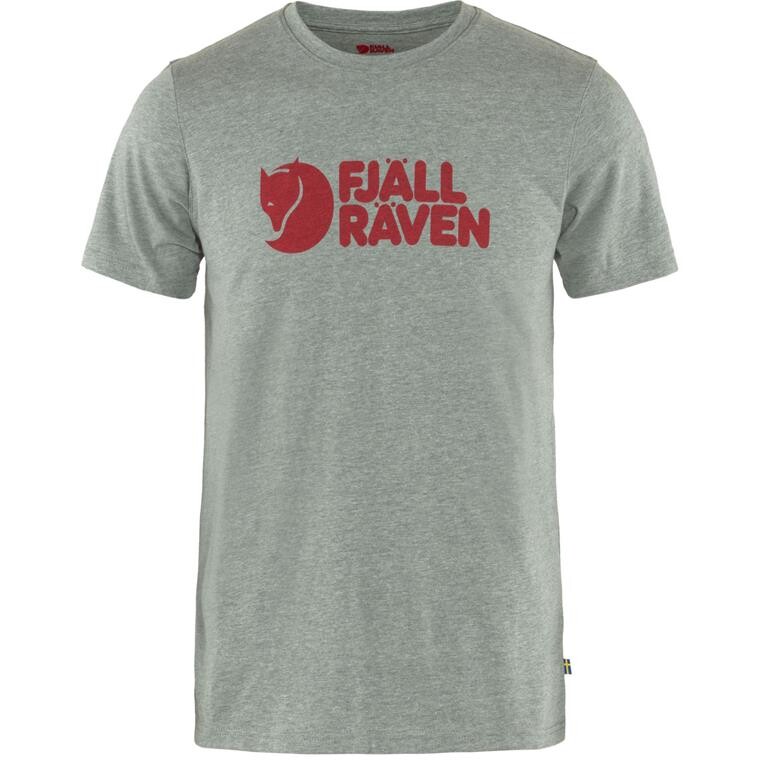 Fjällräven Mens Fjällräven Logo T-shirt  (Grå (GREY MELANGE/051) Small)