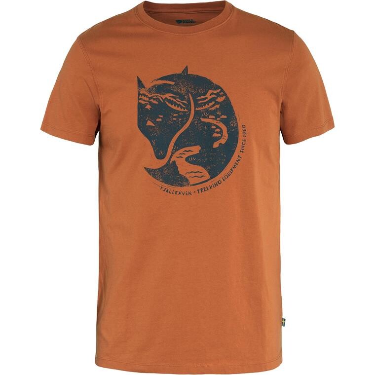 Fjällräven Mens Arctic Fox T-shirt  (Brun (TERRACOTTA BROWN/243) X-small)