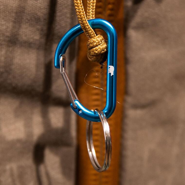 Friluftsland Logo Mini Carabiner 40mm (Blå (BLUE))