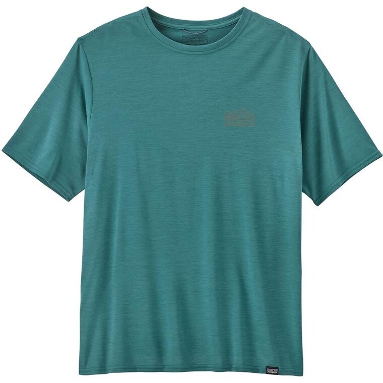 Patagonia Mens Cap Cool Daily Graphic Shirt (Blå (STRATASPIRE:WETLAND BLUE X-DYE) Small)