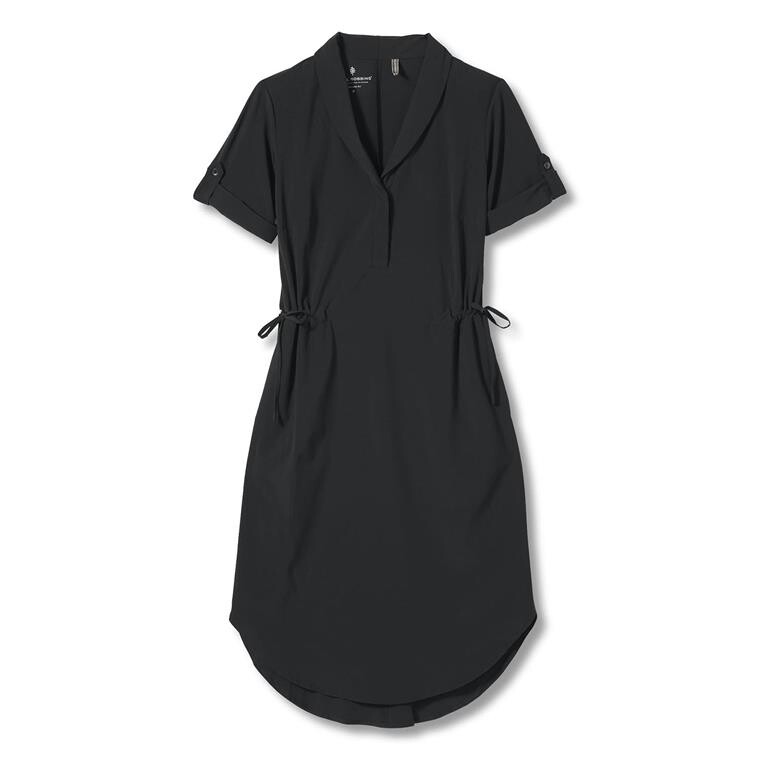 Royal Robbins Womens Spotless Traveler Dress S/S  (Sort (JET BLACK) Small)