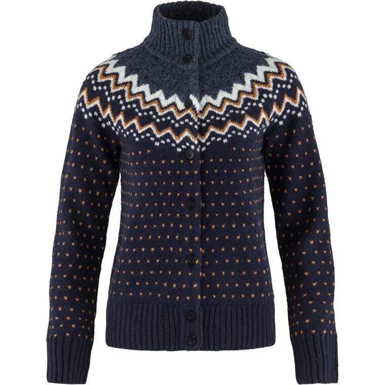 Fjällräven Womens Övik Knit Cardigan  (Blå (DARK NAVY/555) Large)