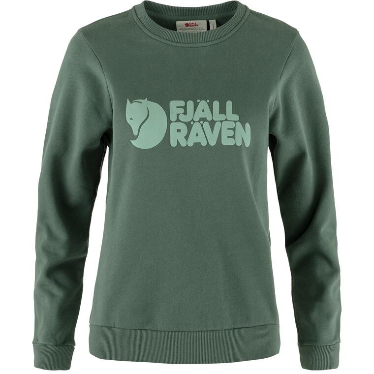 Fjällräven Womens Fjällräven Logo Sweater  (Grøn (DEEP PATINA-MISTY GRN/679-674) XX-small)