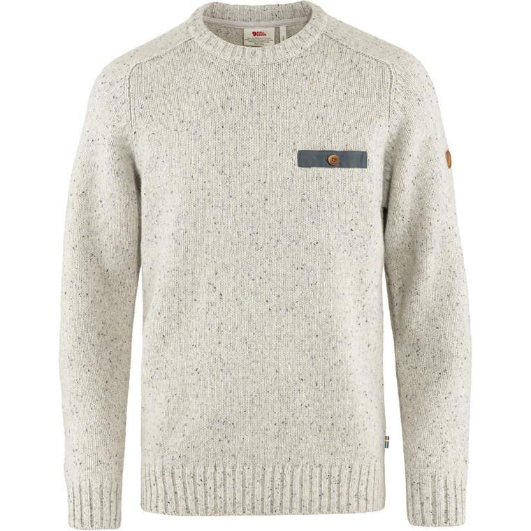 Fjällräven Mens Lada Round-neck Sweater  (Hvid (CHALK WHITE/113) Small)