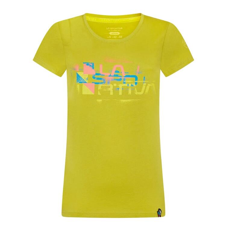 La Sportiva Womens Square Evo T-Shirt  (Grøn (KIWI) X-small)