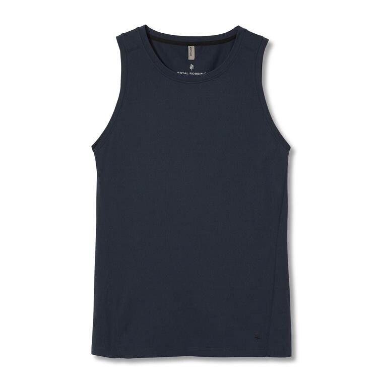 Royal Robbins Mens Readydry Sleevless Tee  (Blå (COLLINS BLUE) Small)