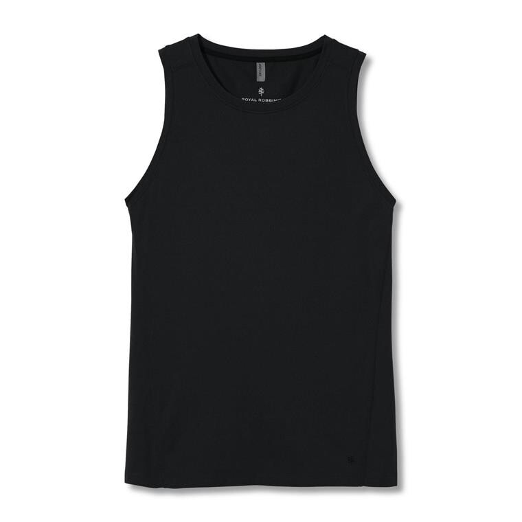 Royal Robbins Mens Readydry Sleevless Tee  (Sort (JET BLACK) Small)