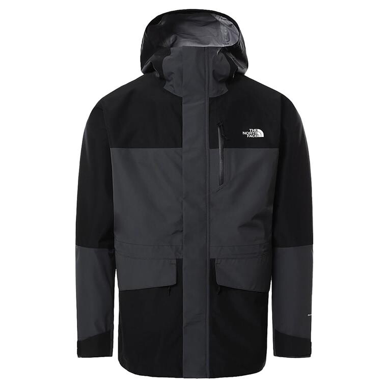 The North Face Mens Dryzzle All Weather Futurelight Jkt  (Grå (ASPHALT GREY/TNF BLACK) Small)