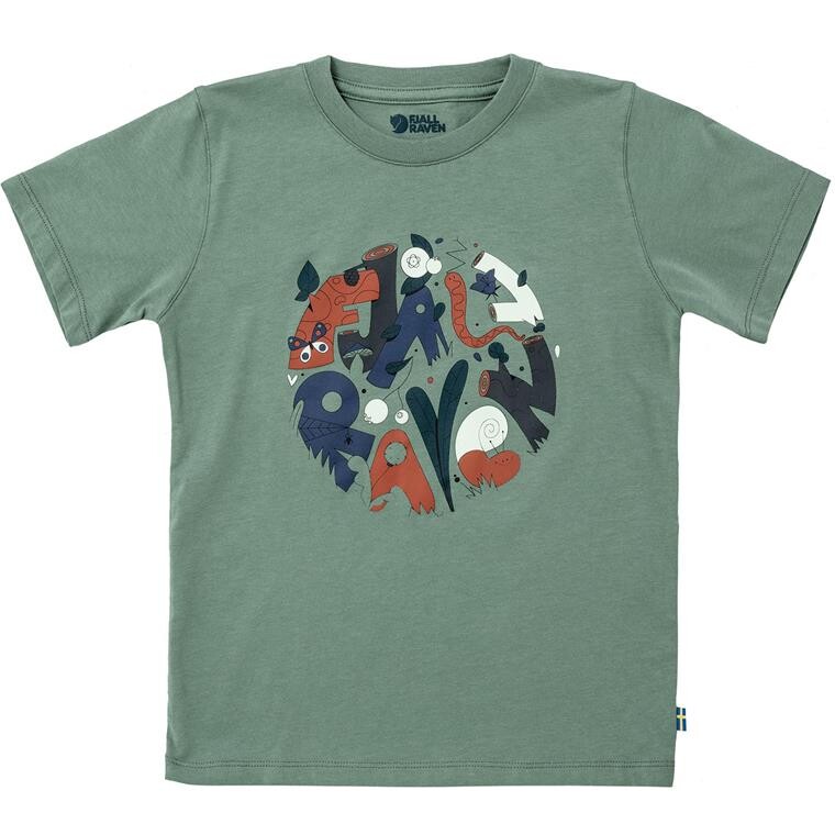 Fjällräven Kids Forest Findings T-shirt (Grøn (PATINA GREEN/614) 105 cm)