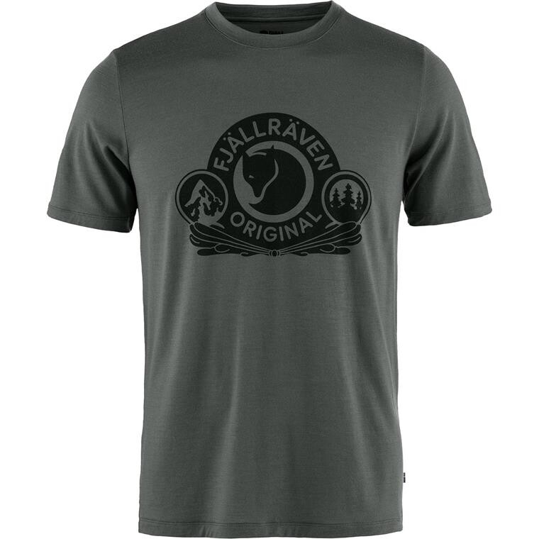 Fjällräven Mens Abisko Wool Classic S/S  (Grå (BASALT/050) X-small)