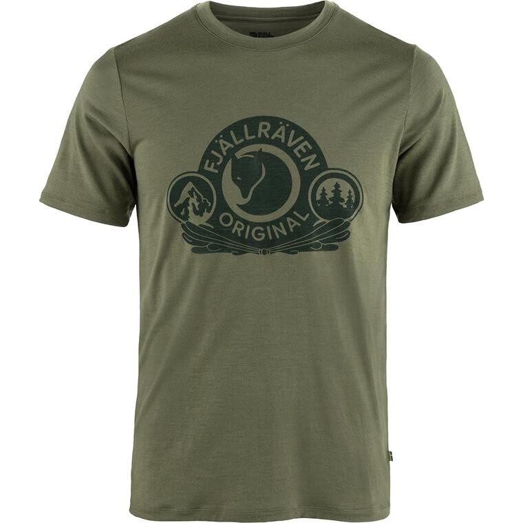 Fjällräven Mens Abisko Wool Classic S/S  (Grøn (LAUREL GREEN/625) X-small)