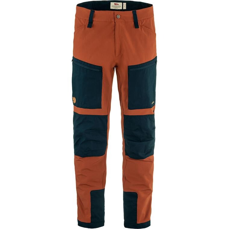 Fjällräven Mens Keb Agile Trousers  (Orange (AUTUMN LEAF-DARK NAVY/215-555) 44)