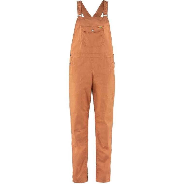 Fjällräven Womens Vardag Dungaree Trousers  (Brun (DESERT BROWN/242) Small)