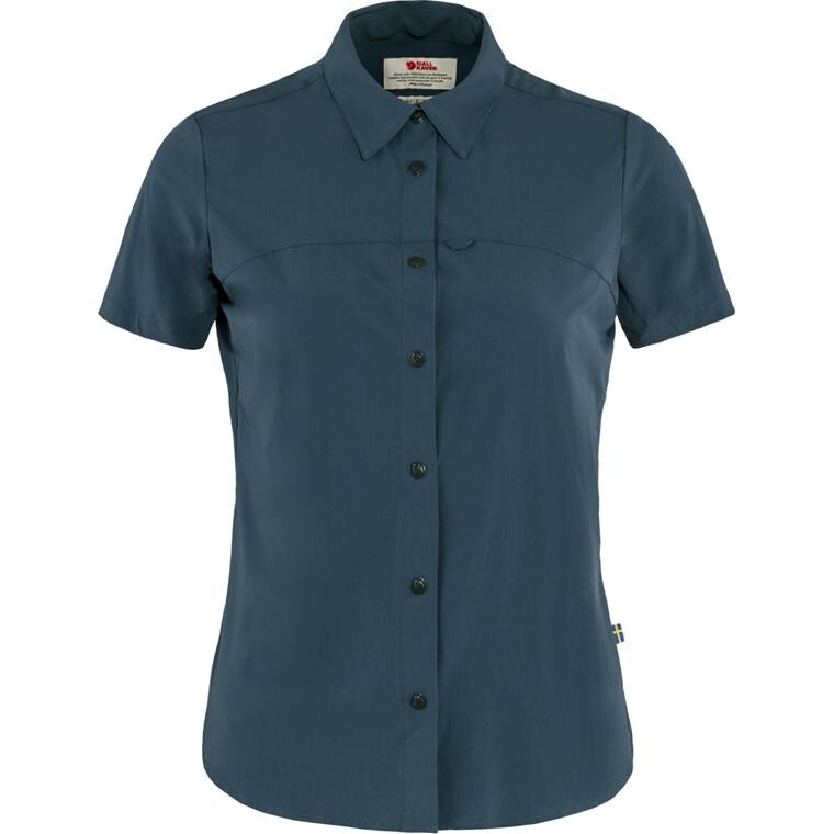 Fjällräven Womens High Coast Lite Shirt S/S  (Blå (NAVY/560) XX-small)