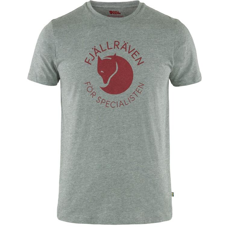Fjällräven Mens Fjällräven Fox T-shirt  (Grå (GREY MELANGE/051) X-small)