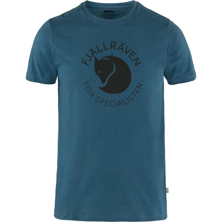 Fjällräven Mens Fjällräven Fox T-shirt  (Blå (INDIGO BLUE/534) X-small)