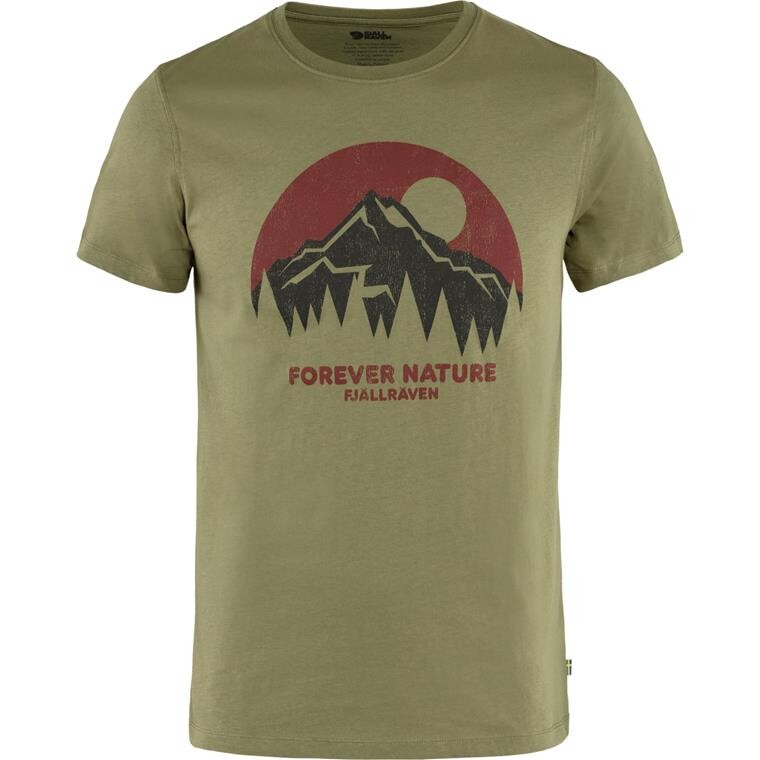 Fjällräven Mens Nature T-shirt  (Grøn (GREEN/620) Small)