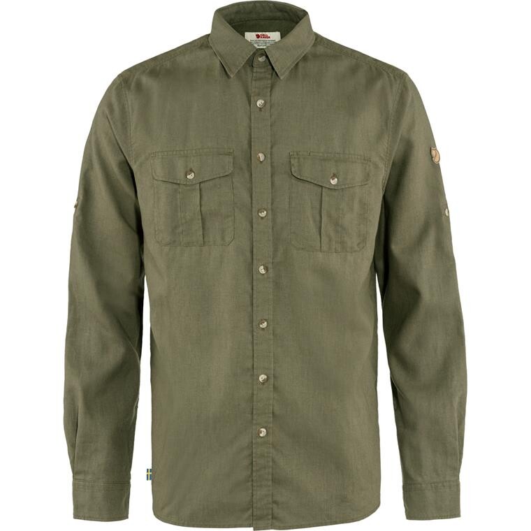 Fjällräven Mens Övik Travel Shirt L/S  (Grøn (GREEN/620) X-small)